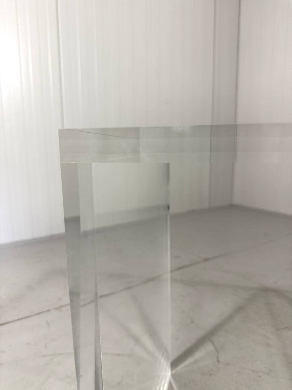 1970s Plexiglas Piano Stool / Side Table