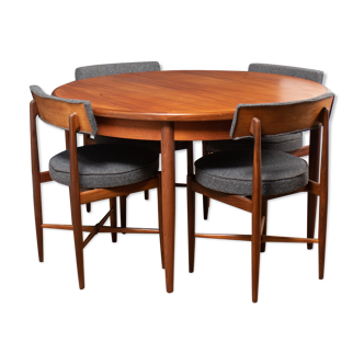 G Plan Fresco Dining Table & 4 Chairs By Victor Wilkins, 1960