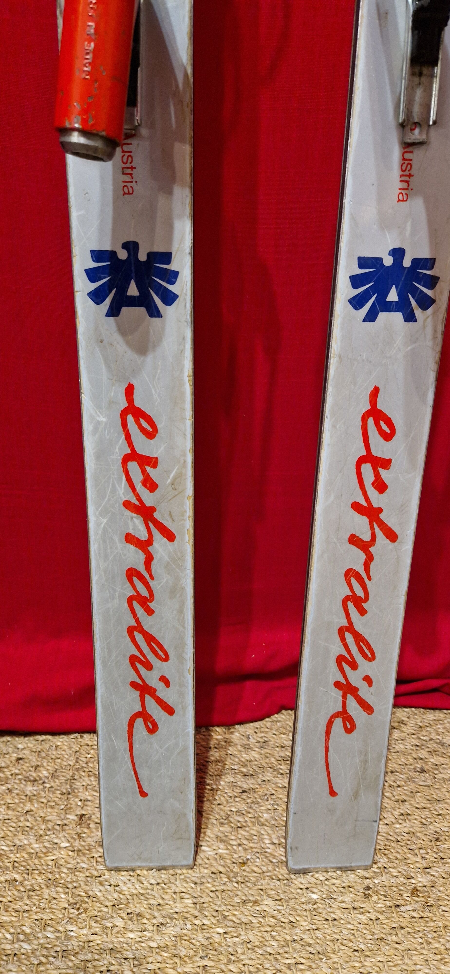 Pair of vintage skis