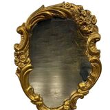 Vintage gold baroque mirror / wall mirror