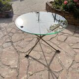 Table basse en laiton style  Maison Jansen France