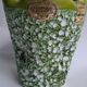 Vase enamaux olive green Vallauris