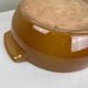 Grande coupe émaillé caramel