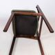 Set Of 12 Dining Chairs Made In Rosewood And Green Fabric