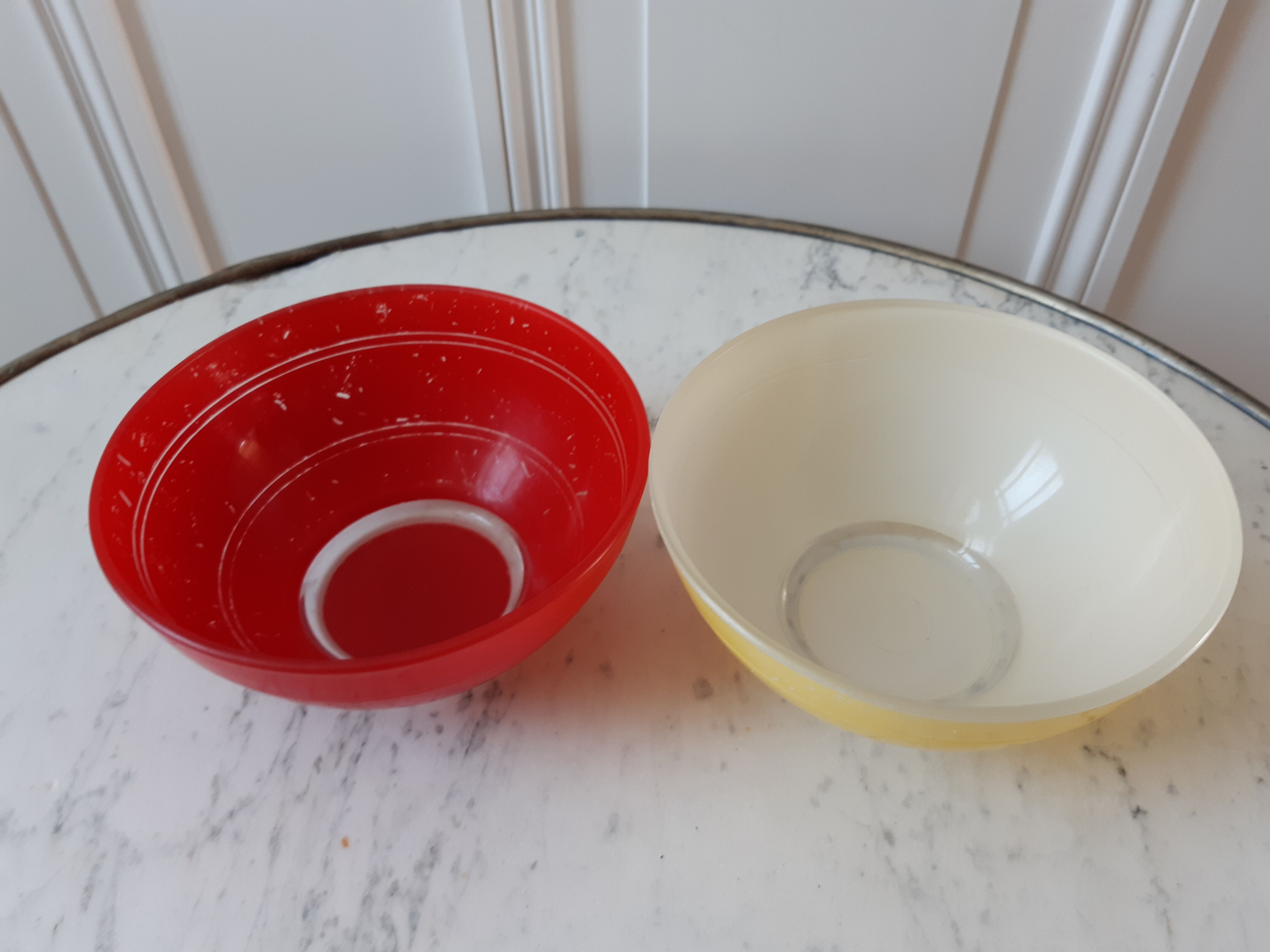 Duo of glass bowls Duralex 70s