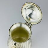 Vintage silver-plated coffee pot by Royal Sheffield, England, 1950s.