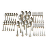Set of 36 silver-plated cutlery.