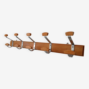 Vintage wall coat rack from the 60s/70s