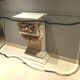 Imperio console with bespoke faceted glass
