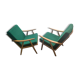 Pair of boomerang armchairs Thonet