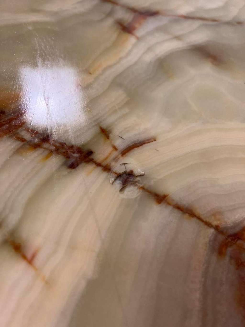 Vintage onyx coffee table