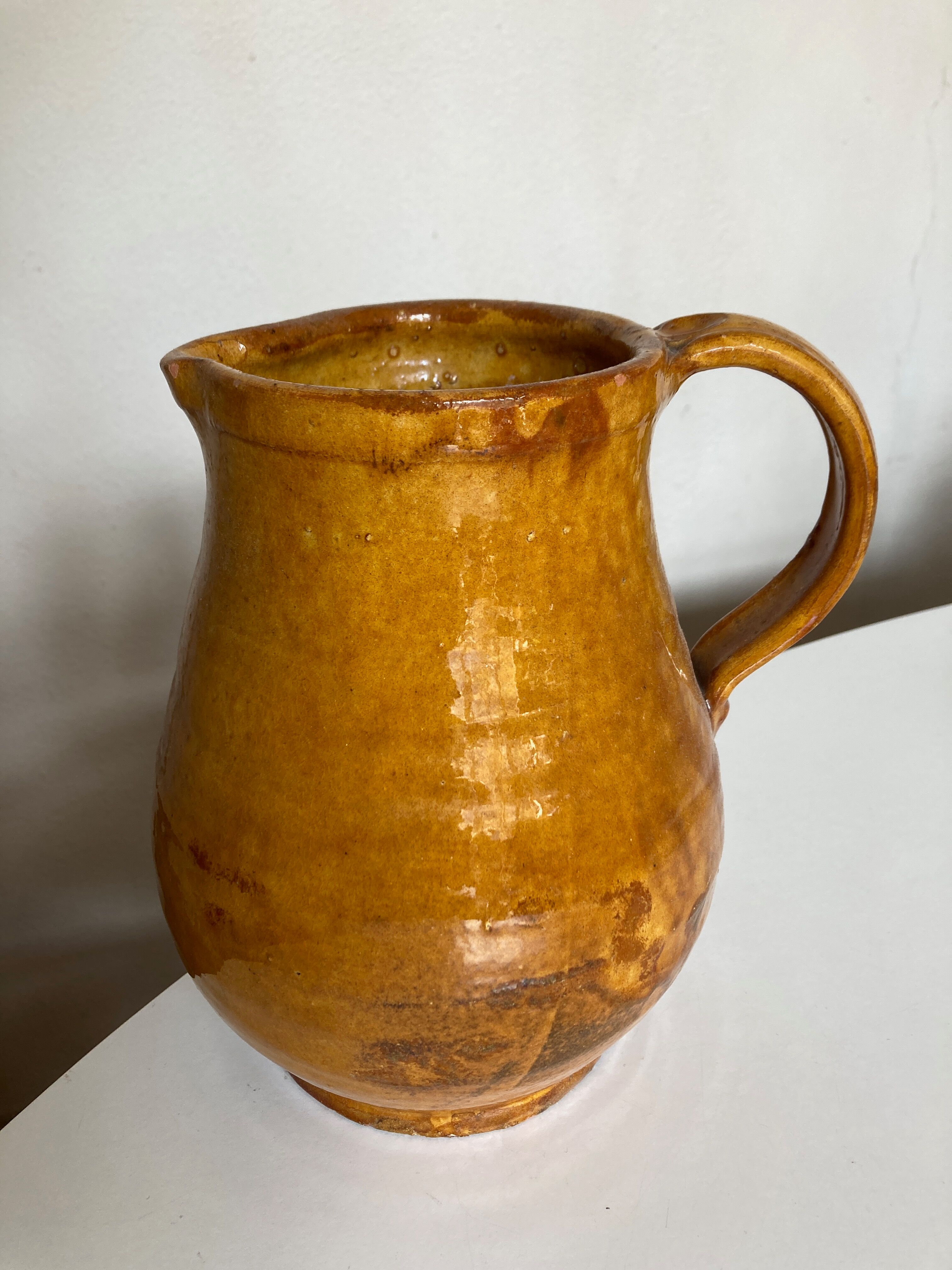 Pitcher of glazed earth Provence 1950