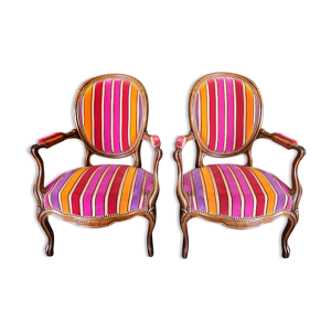 paire de fauteuils louis