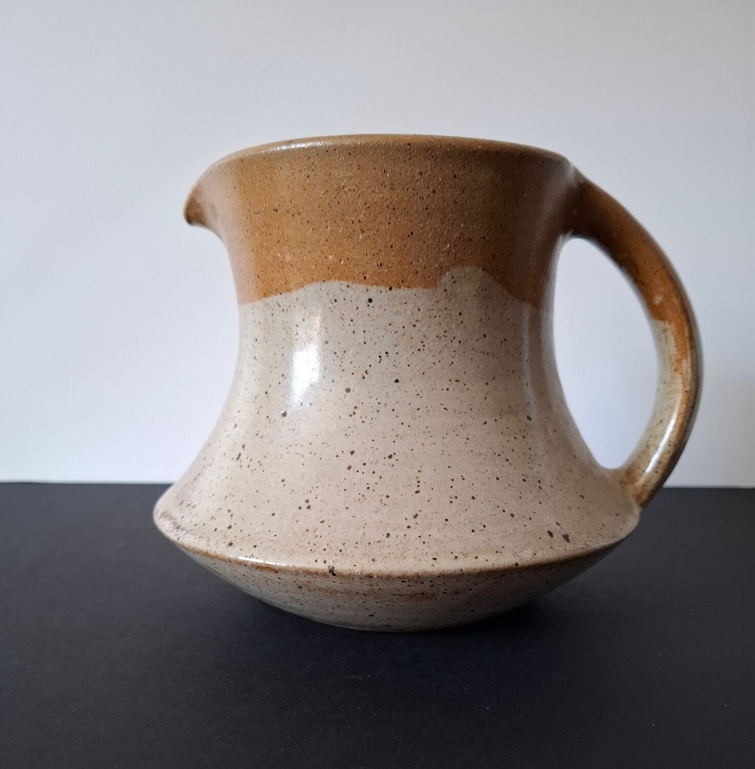 Ceramic pitcher by Fabien Comte, signed.