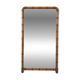 Grand miroir ancien biseauté à décor de bambou – fin XIXᵉ