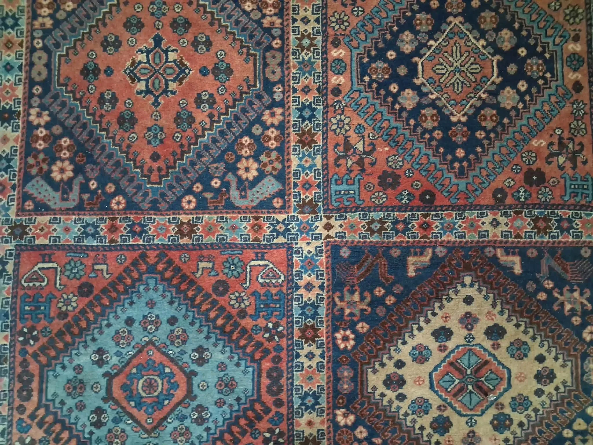 Handmade Persian Yalameh rug 370x261cm