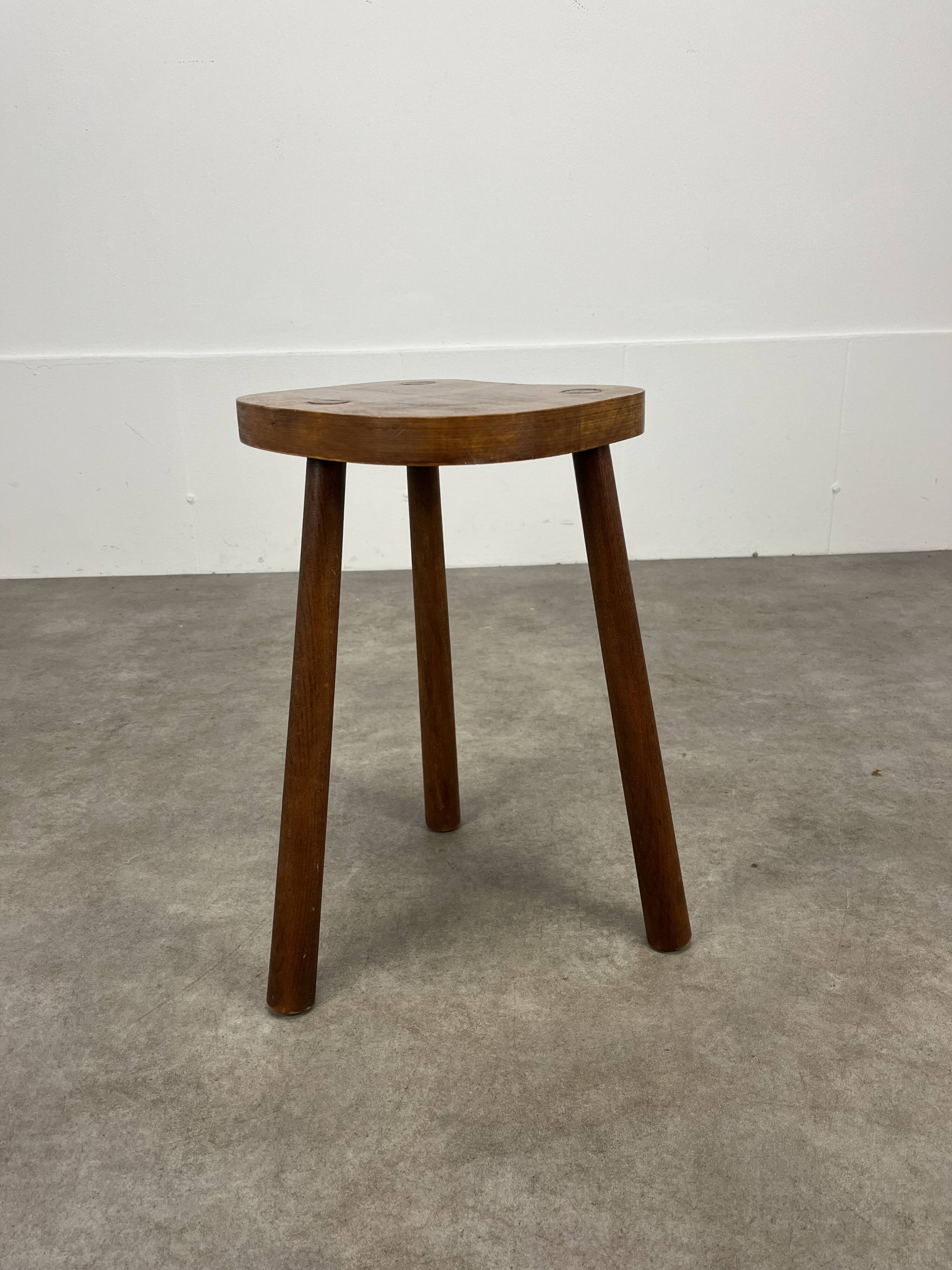 Brutalist Tripod Stool, Firm