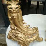 Pair of gilded bronze channels Louis XV style