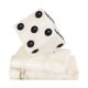 Vintage Alabaster Dice Paperweight Figurine 15cm