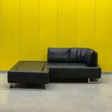 Black Leather De Sede DS-165 Sofa