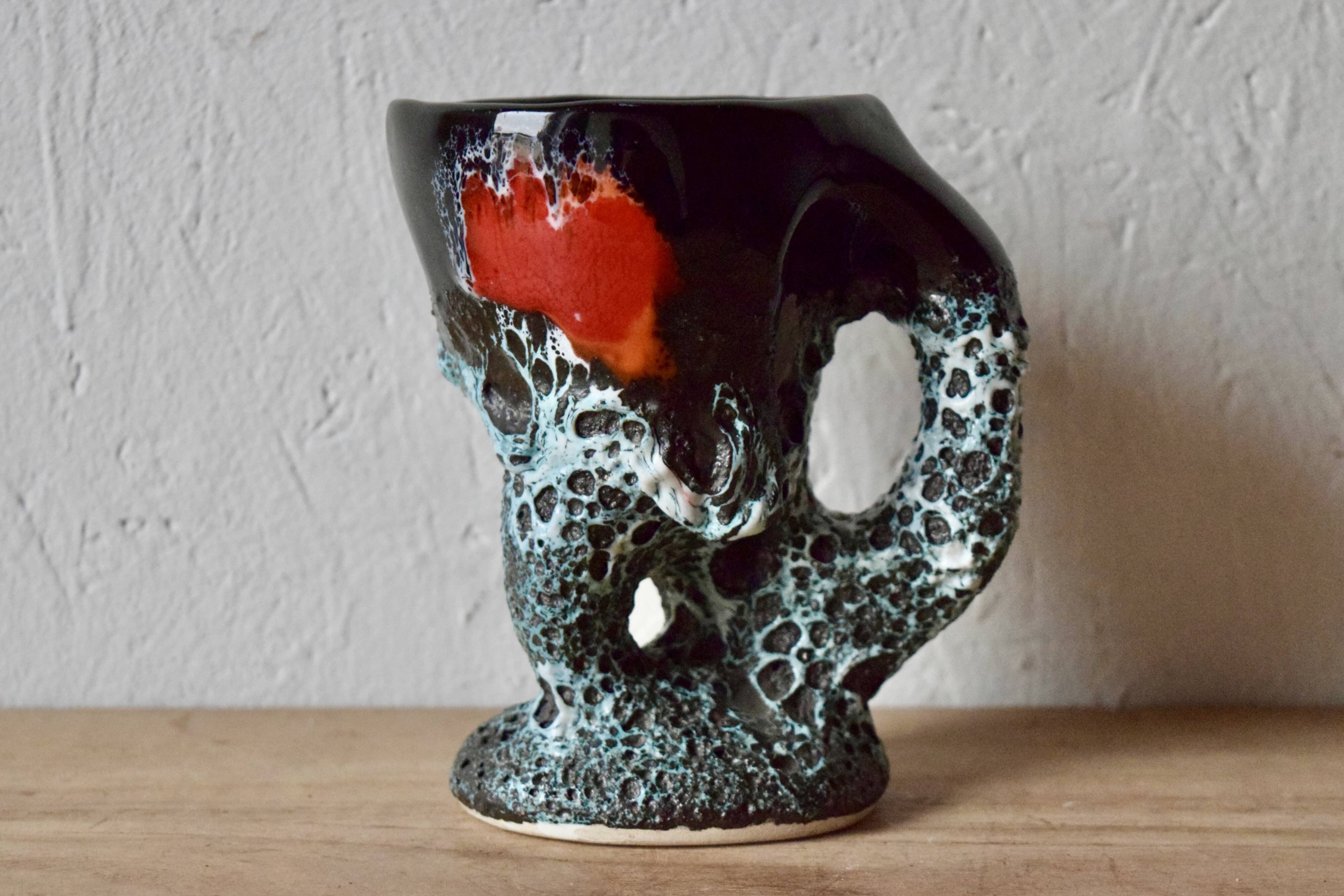 Vallauris mug or tankard - Fat Lava - Ecume de Mer - 1960