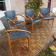 Set of four armchairs