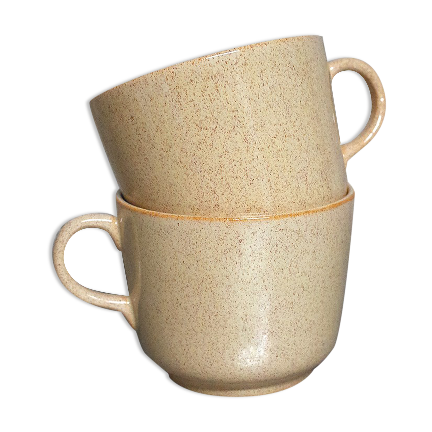 Set of 2 tea cups / Speckled ceramic mug