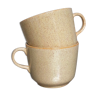 Lot de 2 tasses à thé mug en céramique mouchetée
