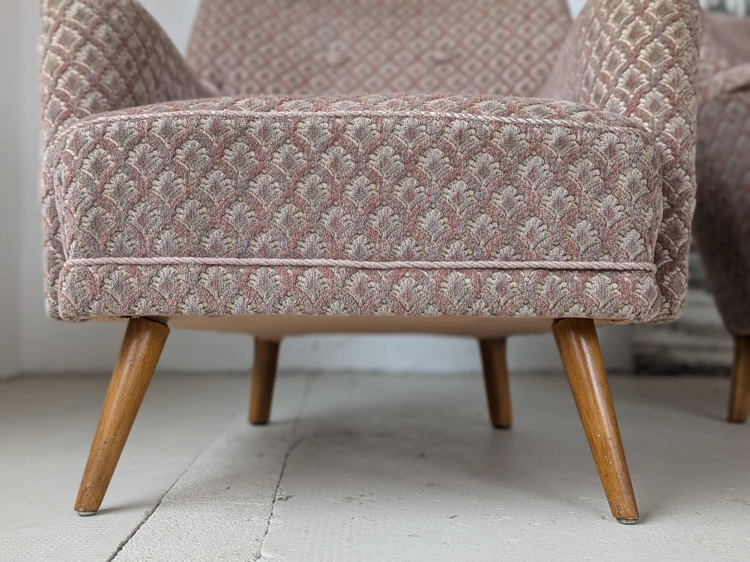 Paire de fauteuils cosy, vintage 1960