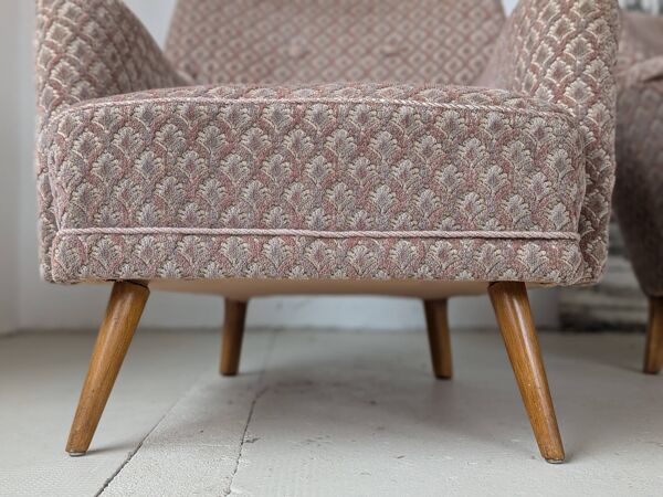 Paire de fauteuils cosy, vintage 1960