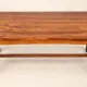 Dining table and 4 solid sheesham wood chairs in Arts & Crafts style.