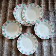 11 antique deep plates from Digoin and Sarreguemines