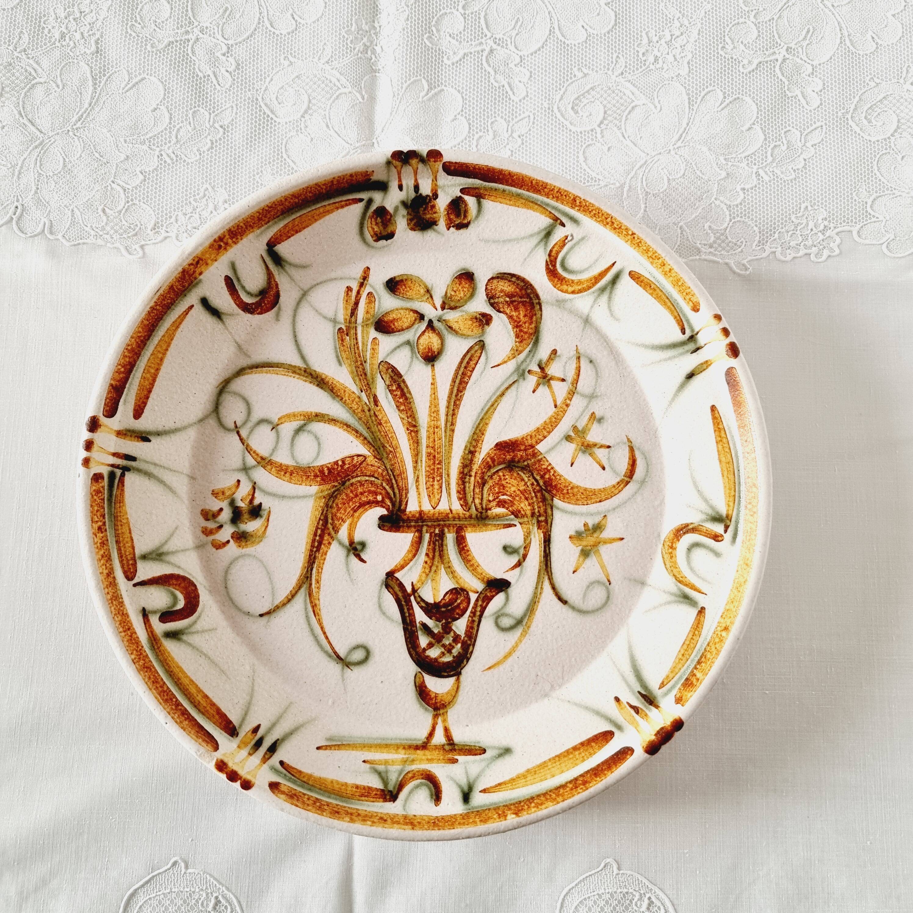 Hand Painted Plate from the Keraluc factory in Quimper