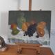 Still life with pears and grapes