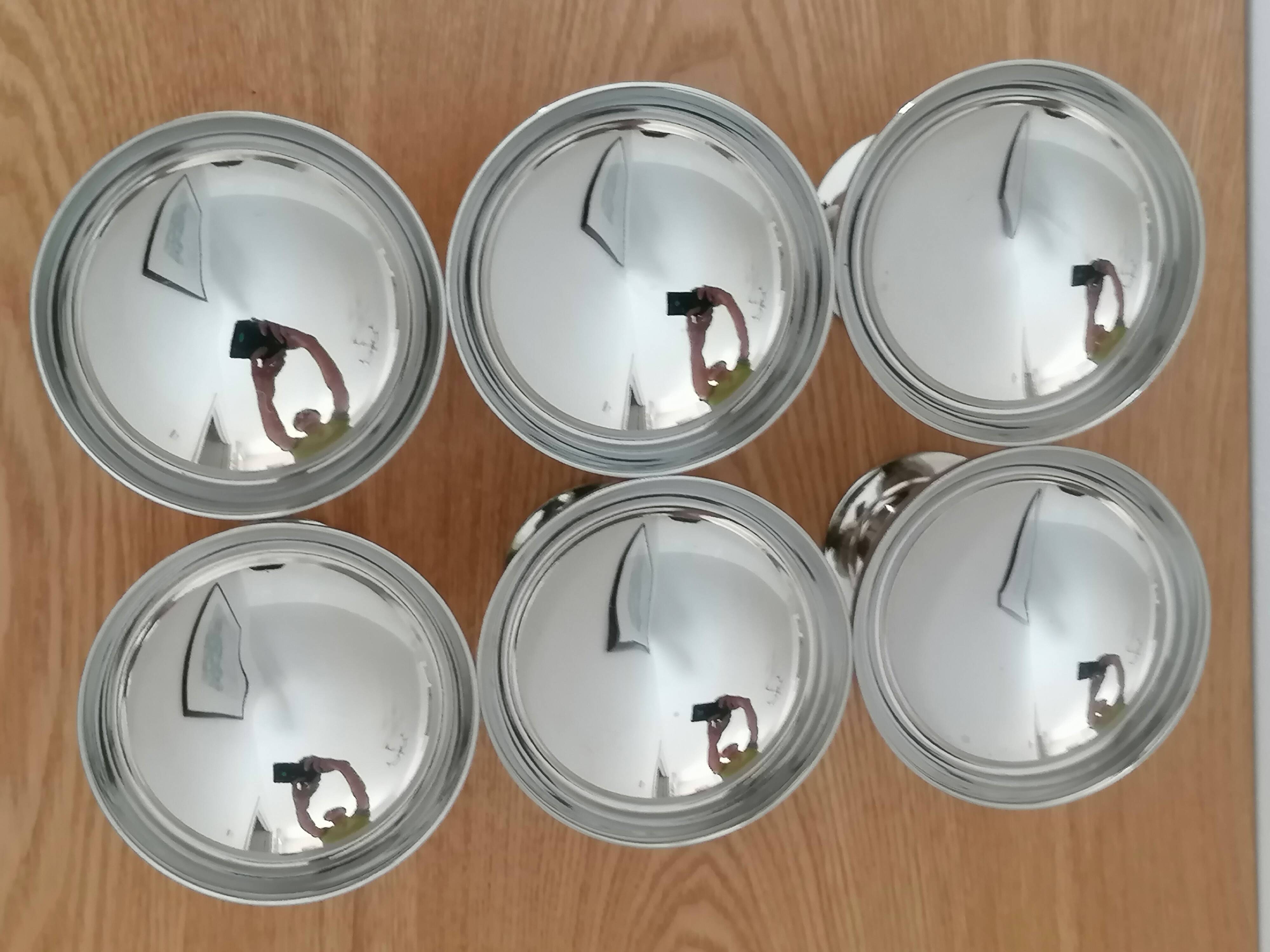 6 ice cream bowls Remi Letang stainless steel 18/10