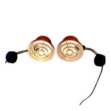Pair of modular wall lights "1960 design".