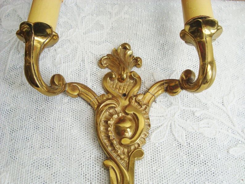 Old bronze rock style appliques