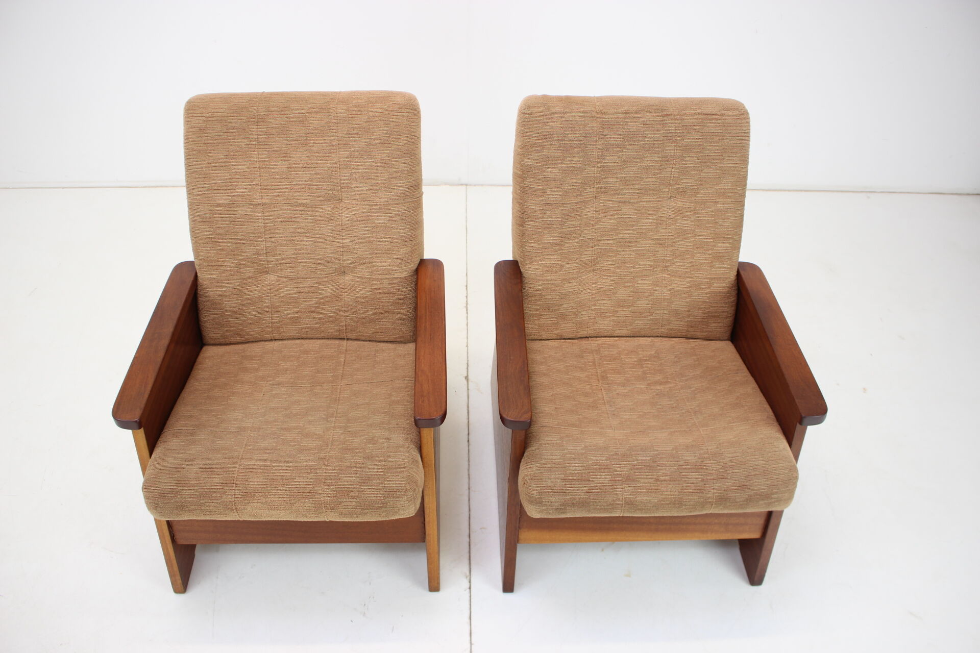 Pair of armchairs czechoslovakia, 1970s