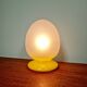 Lampe de table oeuf en verre bullé, années 70