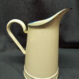 Broc enamelled metal White navy old vintage blue