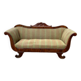 Antique Charles X style 'Gondola' type sofa to be restored, 19th century