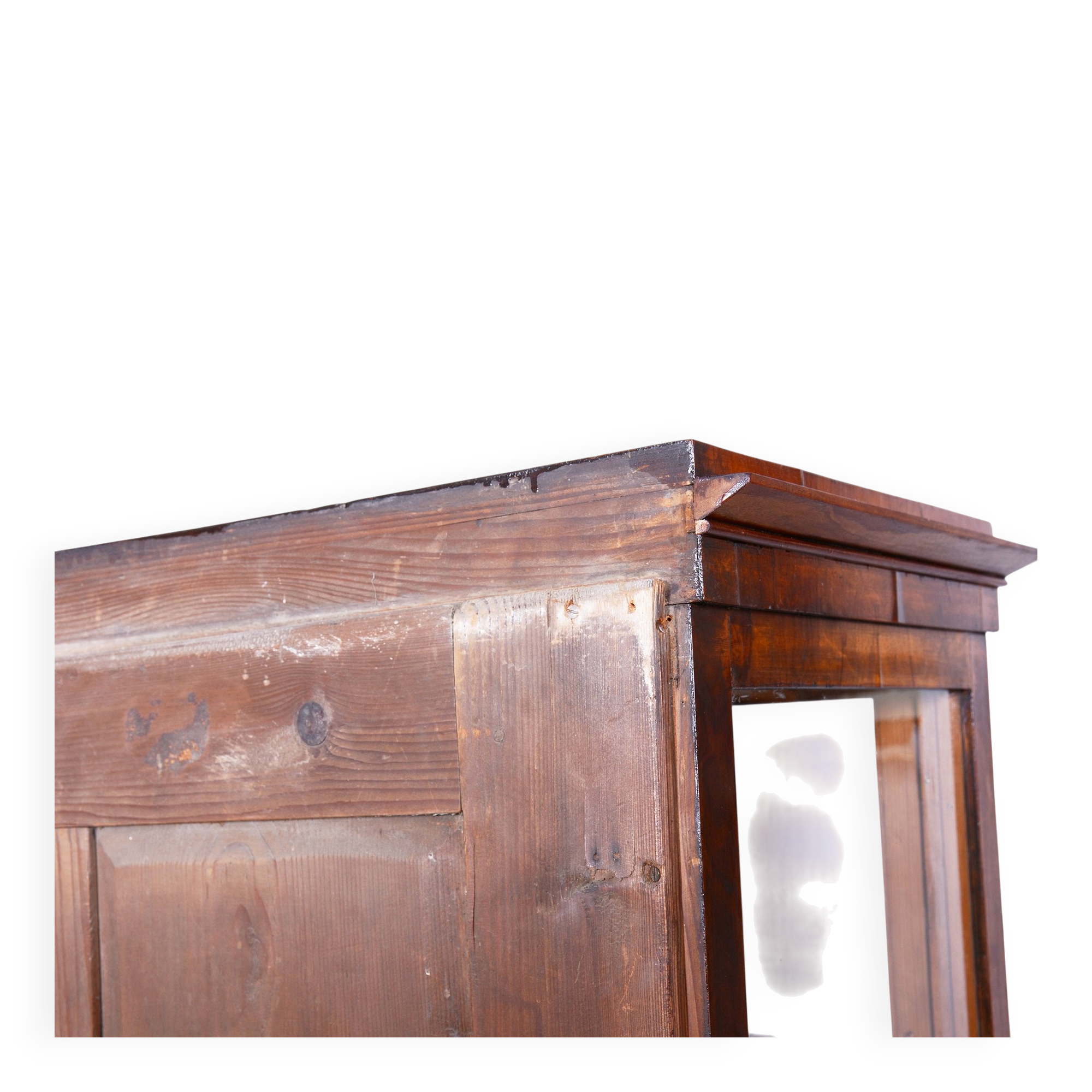 Biedermeier Display Cabinet in Walnut, 1830s