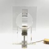 Sandro Petti, sculptural lucite table lamp, Maison Jansen France 1970s