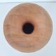 Carved solid wood vase