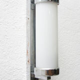 Bauhaus chromed roll wall lamp, 1930´s, Bohemia