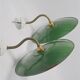 Duo d'appliques en tôle émaillée