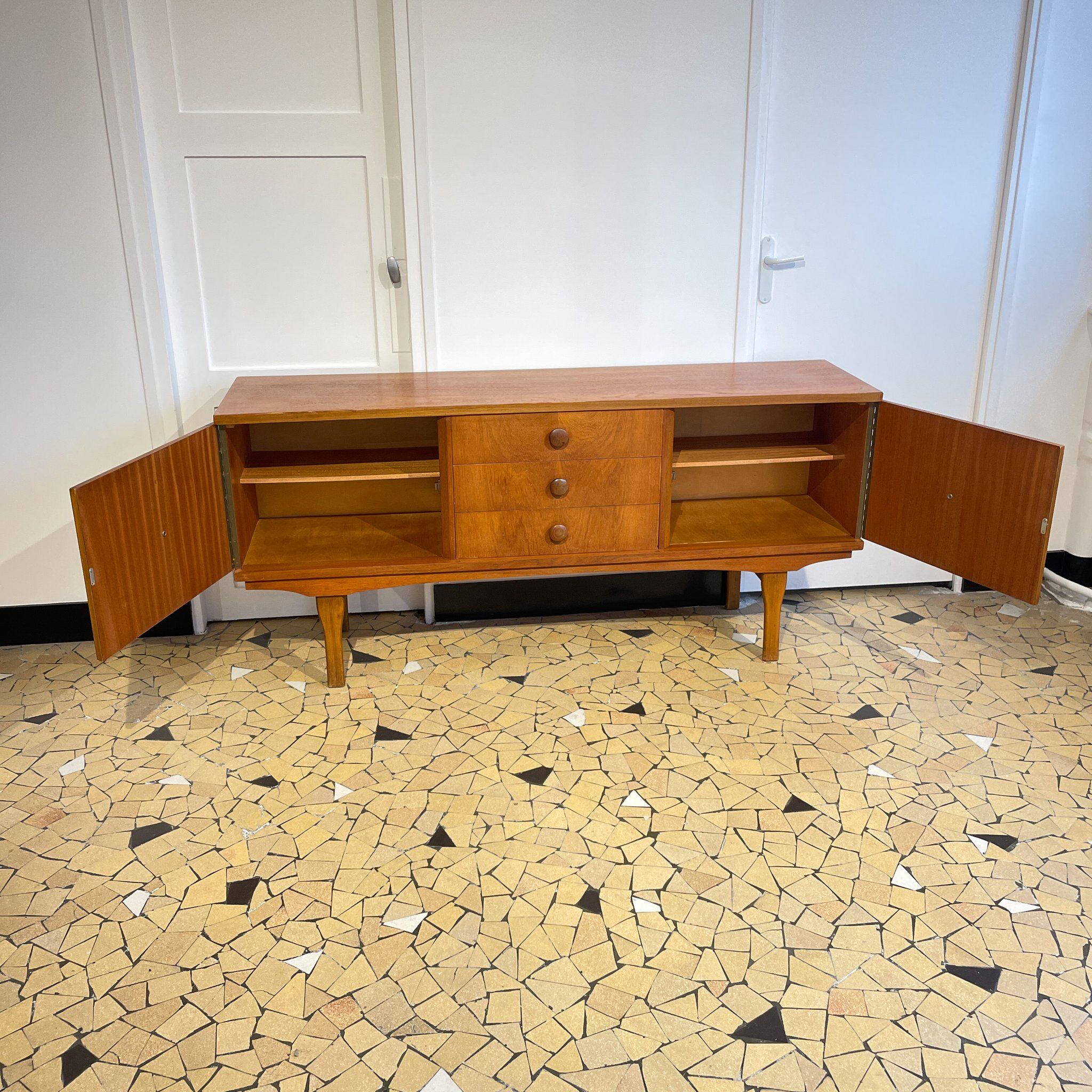 Light teak row 169cm