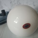 Vintage metal and opaline wall lamp