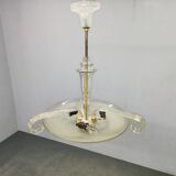 Art Deco lustre produced in Czechoslovakia during the 1940s.