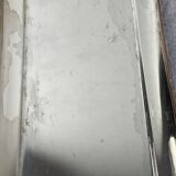 Silver-plated metal and glass hors d'oeuvre tray